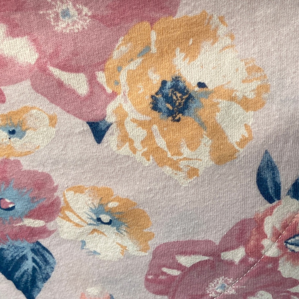 Celestial Dreams floral print nightgown pajama with crochet like detail size S - Picture 11 of 17